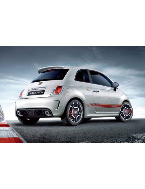 Sistema de escape Grupo N de acero inoxidable para FIAT 500 ABARTH 1.4 135 CV - 2 elementos - DiÃ¡metro: 50 mm