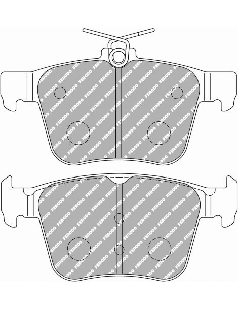 Plaquettes de frein arrière FERODO DS2500 pour VOLKSWAGEN Golf 7 R 4Motion