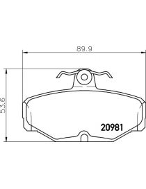 Plaquettes EBC standard pour étriers avants HISPEC Billet 4 (le jeu)