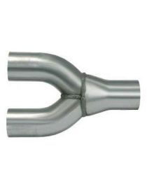 2x50mm-1x60.3mm Y-Pipe 2 en 1 inox longueur 240mm Powersprint