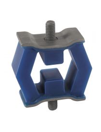 Supporto universale rinforzato per scarico POWERSPRINT con barra filettata M8, spessore 78 mm