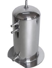 Récupérateur d'huile / Catchtank (2.5 litres) en aluminium, connexions lisses