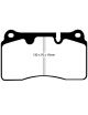 RENAULT Megane 3 RS 2.0 16V F4R 874 11/2008- Plaquettes de frein avants EBC Brake ® Jaune/Yellowstuff (le jeu)