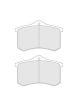 RENAULT Megane 3 RS 2.0 16V F4R 874 11/2008- Plaquettes de frein arrière CARBONE LORRAINE RC6 (le jeu)