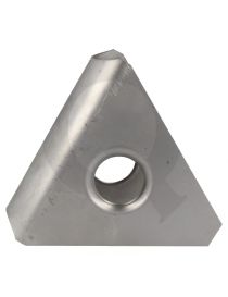 Gousset renfort arceau angle 60° acier, ouvert