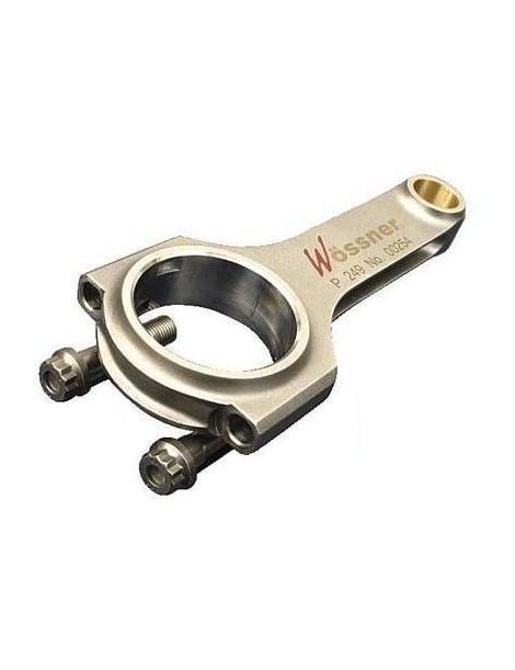 WOSSNER 6-part forged H-shaped connecting rod kit - 121.5mm center-to-center distance/21mm piston pin+