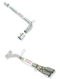 Stainless steel cat-back exhaust system without muffler for AUDI A1 3-door and Sportback 8X 1.4 TFSI