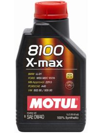 Huile moteur MOTUL 8100 X-MAX 0W40 - Bidon 1L