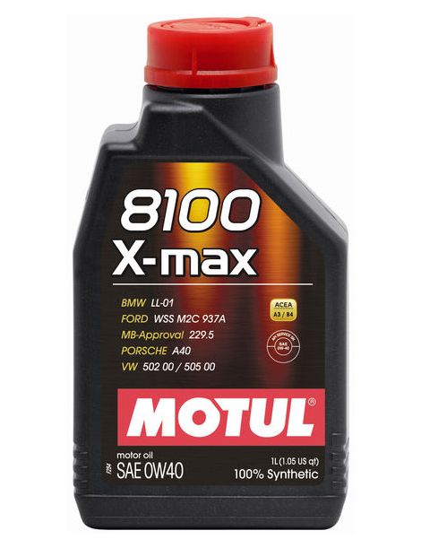 Huile moteur MOTUL 8100 X-MAX 0W40 - Bidon 1L