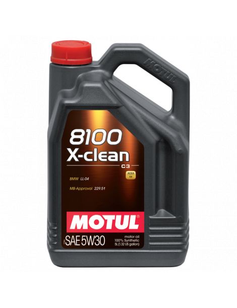 Huile moteur MOTUL 8100 X-CLEAN 5W30 - Bidon 5L