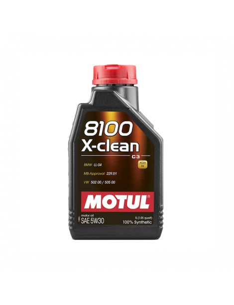 Huile moteur MOTUL 8100 X-CLEAN 5W30 - Bidon 1L