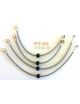 Kit tubi flessibili per freni di qualità aeronautica GOODRIDGE da 4 pezzi, codice SBW1100-4F