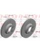 PORSCHE 997 Turbo 3.8 MA1.70 500cv 2009-2012 Disques de frein avant (LA PAIRE) ZIMMERMANN 350x34mm