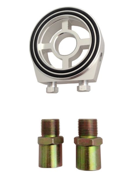 Plaque porte sondes 3 emplacements 1/8" NPT + vis extension filtre à huile M20 et 3/4"