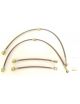 kit de latiguillos de freno trenzados GOODRIDGE para SEAT LEON II (1P) TDI 170 / 2.0 TFSI