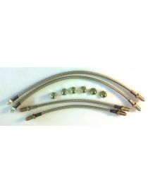 Kit tubo freno intrecciato FORD ESCORT XR3I RS1600 RS Turbo (83-90)