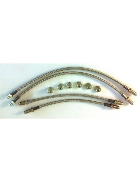 FORD ESCORT XR3I RS1600 RS Turbo Braided Brake Hose kit (83-90)