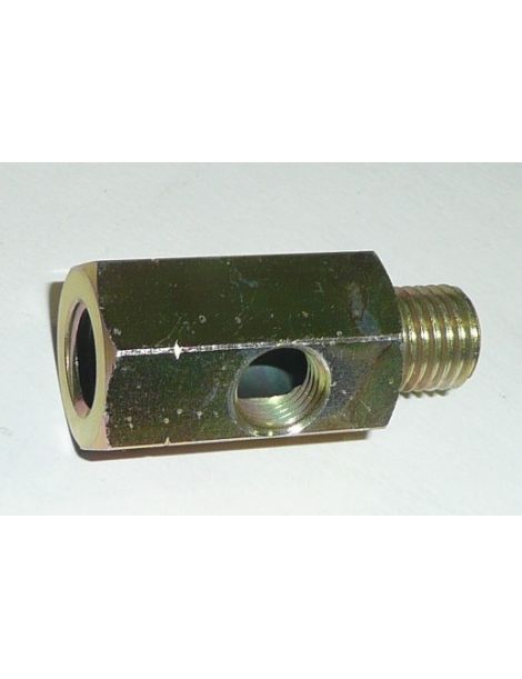 Entrada-salida en T, ramal NPT de 1/8" NPT de 1/8"