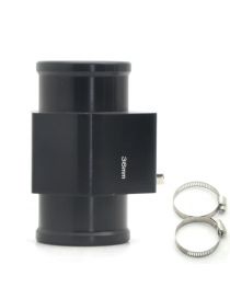 Waterslang, 36 mm binnendiameter - Houder voor watertemperatuursensor of thermische schakelaar, 1/8" NPT, zwart geanodiseerd