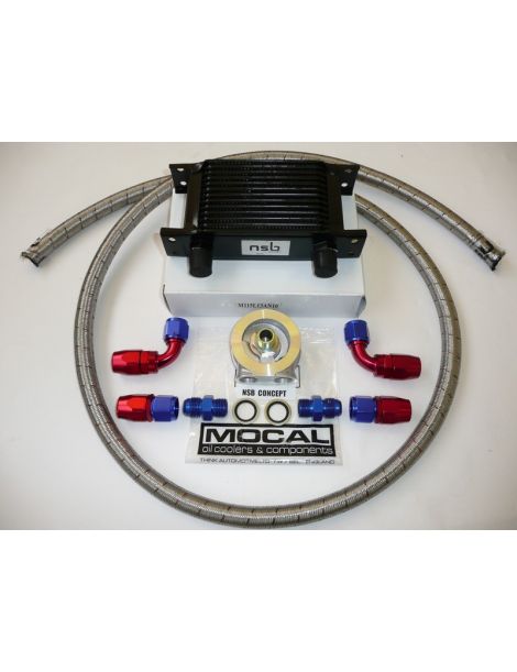 Kit radiateur huile 13 rangées DASH10 matrice 115mm plaque MOCAL standard