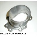 Adaptateur oval à souder pour bride descente GARRETT et tube 76mm