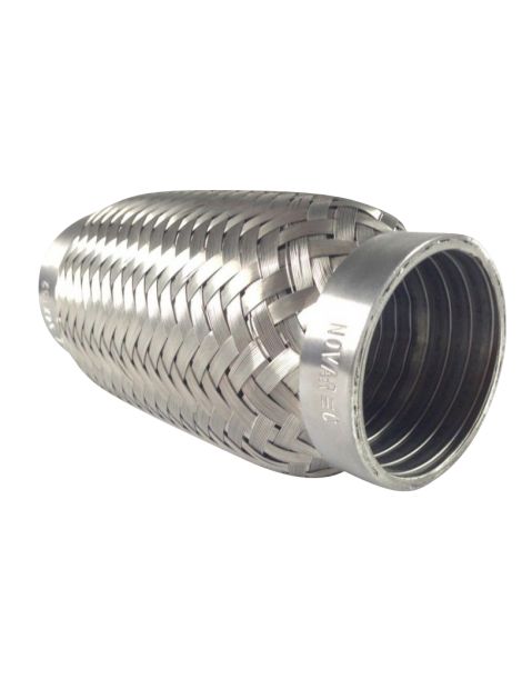 Flexible d'échappement femelle en inox pour tube de diamètre extérieur 57mm - longueur 152mm