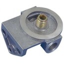 MOCAL oil filter Mount, 3/4" thread, opposite inlet and outlet threads: 1/2" BSP