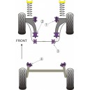 Seat Ibiza (02-) Hard silent block kit