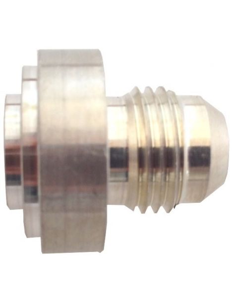 DASH 6 / AN 6 (JIC 9/16") Inserto in alluminio per saldatura maschio