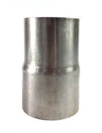 Zweistufiges Reduzierstück aus Edelstahl m. Innengewinde für Rohre m. 76/1 - 70 mm Durchmesser+