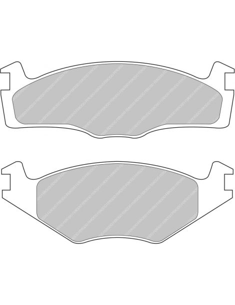 Plaquettes FERODO SEAT CORDOBA 1/IBIZA 2.VOLKSWAGEN GOLF 1/GOLF 2/GOLF 4/JETTA/PASSAT 1/POLO/POLO 1/SANTANA/SCIROCCO.