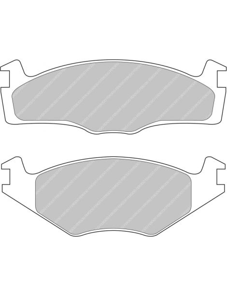 Plaquettes FERODO SEAT CORDOBA 1/IBIZA 2.VOLKSWAGEN GOLF 1/GOLF 2/GOLF 4/JETTA/PASSAT 1/POLO/POLO 1/SANTANA/SCIROCCO.