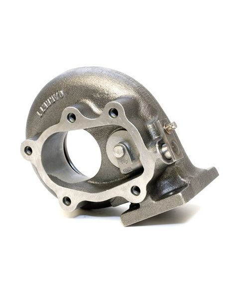 Carter échappement T25 A/R .64/.86, bride collecteur T25 4 trous, bride descente: T25 5 trous, wastegate interne fournie