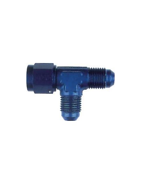 Conector DASH10 (JIC 7/8") de 3 vÃ­as: 2 puertos macho + 1 puerto hembra