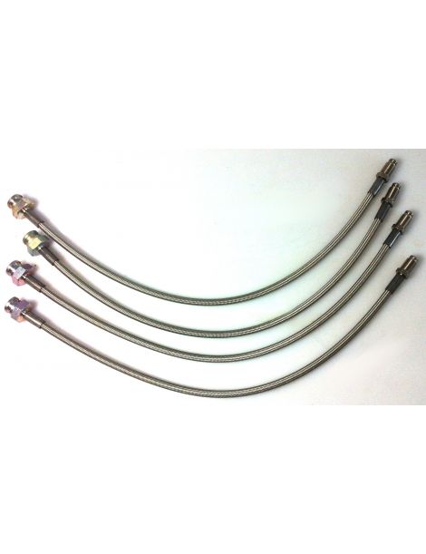kit de latiguillos de freno trenzados Goodridge para Alfa Romeo 156 (excepto GTA)