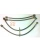 FORD Fiesta MKVI 2008- 1.6 TI-VCT Kit di 4 tubi freno intrecciati Goodridge