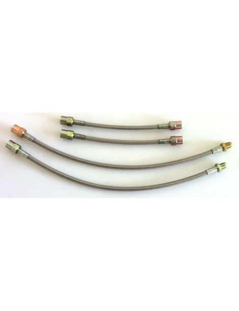 RENAULT CLIO II RS 2.0 16V kit of 4 braided brake hoses