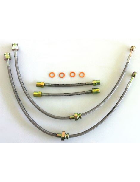 SEAT Ibiza 6L 2002-2006 1.8T/TDI/FR/CUPRA Ã©kit de 4 latiguillos de freno trenzados de acero inoxidable? GOODRIDGE