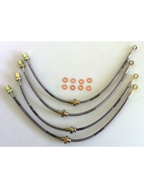 SUBARU Impreza GT TURBO 1993-2000 Kit di 4 tubi freno intrecciati GOODRIDGE