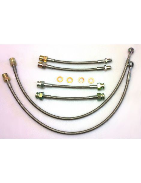 VOLKSWAGEN GOLF III GTI/VR6 CON BANJOS Kit tubi freno intrecciati GOODRIDGE da 6 pezzi