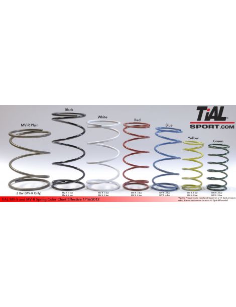 Green spring (0.3 bar on MVS/0.2 bar on MVR) for WasteGate Tial MVS and MVR