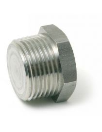 1/8" NPT Stainless Steel Male Plug, Hex Head