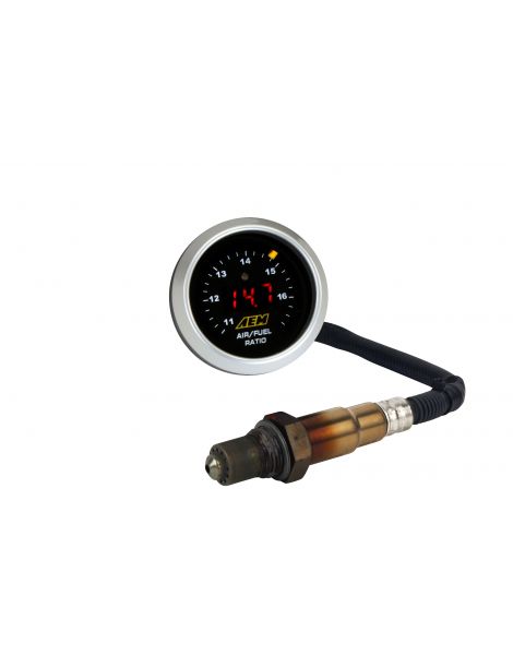 Sonda AFR AEM UEGO a banda larga BOSCH 4.9 LSU lg 2.4m, manometro AFR + inserto di scarico