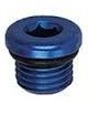 DASH 6 / AN 6 (JIC 9/16") Tappo maschio in alluminio con O-ring