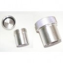 Bouchon + goulotte aluminium à souder diamètre 47mm, longueur 78mm