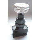 Limiteur/régulateur de freinage COMPBRAKE, entrée-sortie: femelle M10x100 concave