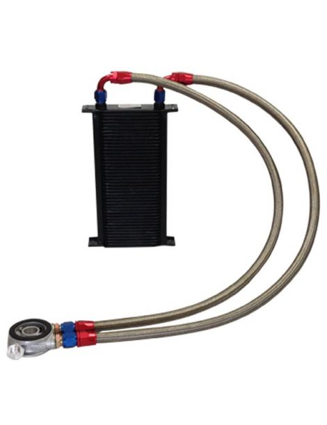 Kit radiatore olio matrice BREEZY DASH10 da 115 mm a 44 file, piastra termostatica MOCAL 92°C