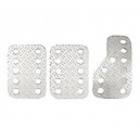 SPARCO anodisé "grain de riz" Kit 3 pédales aluminium