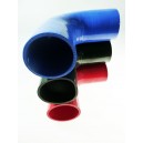 80mm - manchon silicone coude 90° 4 plis