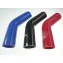 38mm - manchon silicone coude 45° 3 plis﻿